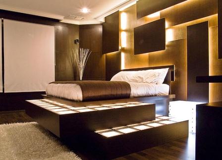 Современные спальни фото обоев